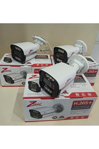 ZTECH GÜVENLİK KAMERASI 3 ADET ZTECH 2MP AHD COLORVU ZR-2045 BULLET KAMERA