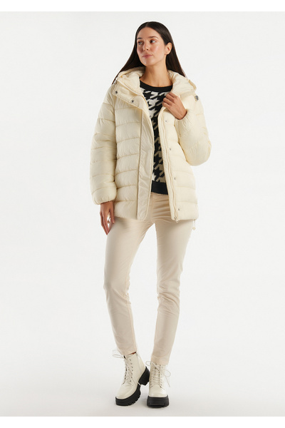 United Colors of Benetton Cream Women's Pufa Coat
