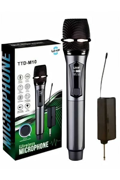 UHF Professional High Quality Rechargeable Wireless Live Dynamic Microphone for Vocal Karaoke