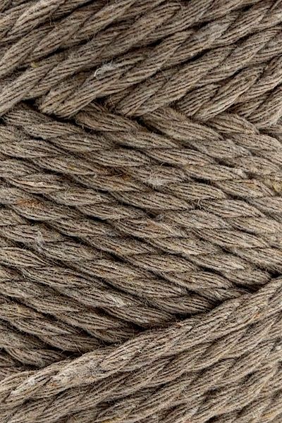 SENSY Premium 3 Twist Cotton Taranan Macrame Σχοινί Μακραμέ Χόμπι Σχοινί Τρεις Στριφτές Καφές με γάλα