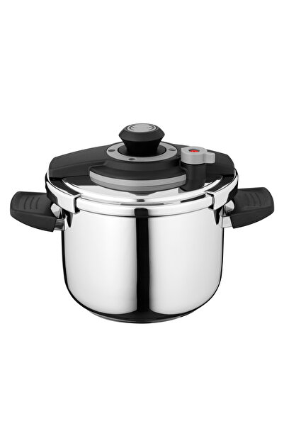 Berghoff Vita Pressure Cooker, 6 L, Steel, Silver/Black