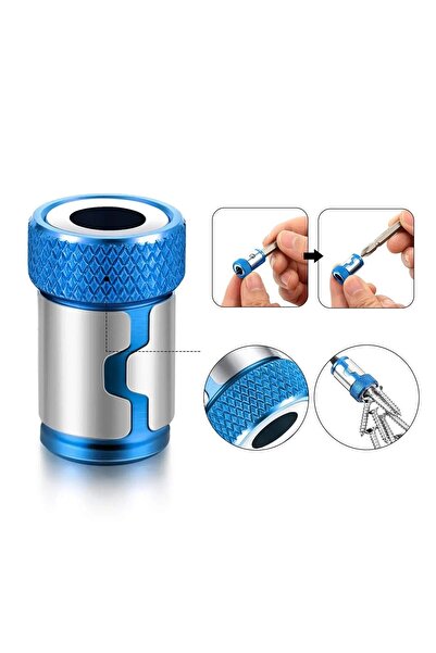 COMBAT Mıknatıslı Vida Tutucu Aparatı Manyetik Halka Tornavida Ucu 1/4 " 24mm-6.35mm