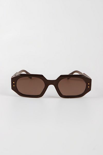 Eyesofia Pintazo Unisex Brown Vintage Sunglasses