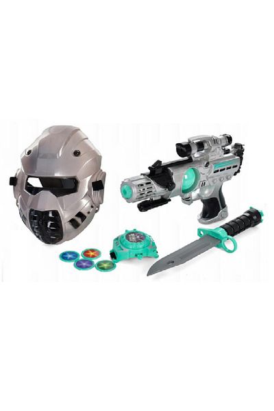rexa Aurora Space Weapon Toy Set – Futuristic Sci-Fi Blaster for Kids, Multicolor (60 x 23 cm)