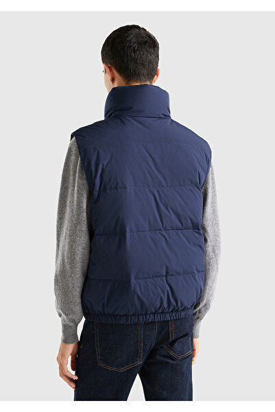 United Colors of Benetton Ανδρικό γιλέκο Navy Blue - Με επένδυση από πούπουλα χήνας