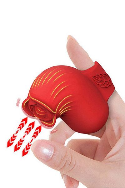 WildFashion Mini finger vibrator for G-spot stimulation, Red, TOY490-3