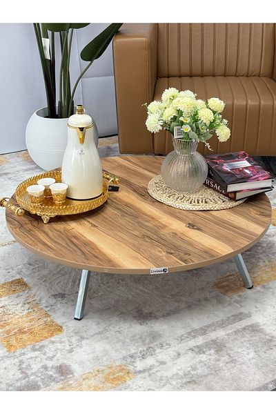 NOON 90cm Foldable Center Floor Coffee Table for Living Room