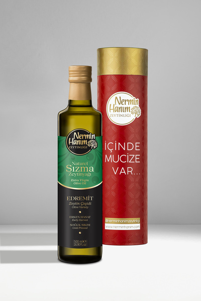 Nermin Hanım Zeytinliği 500 ml Edremit Erken Hasat Zeytinyağı - Kutulu