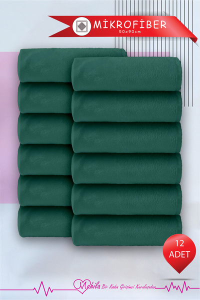 Mahila 12 Pieces 50X90 Microfiber Towels, Premium Towels, Sports Towels, Fitness Towels, Barber Hairdresser Towels