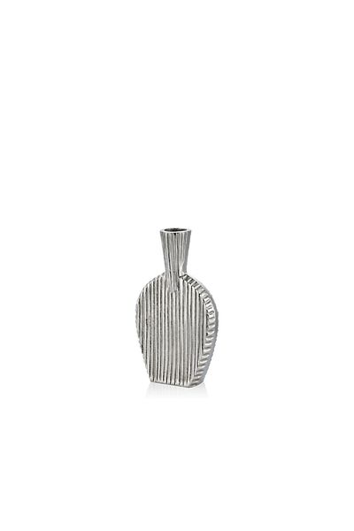 LAMEDORE Striped Silver Small Vase 6X17X30 cm