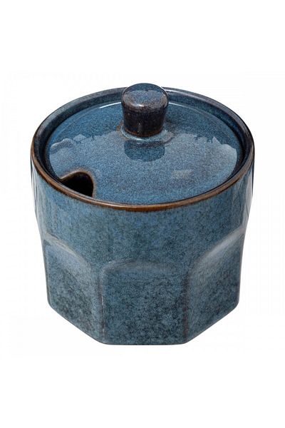 Secret de Gourmet Roma Blue sugar bowl, ceramic, 8 x H 8.8 cm