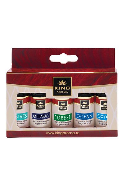 KingAroma Pack of 5 aromatherapy scented oils Relax, Kingaroma, 10 ml