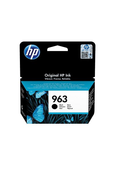 HP Original HP 963BK / 3JA26AE Ink Cartridge, Black, 1000 pages