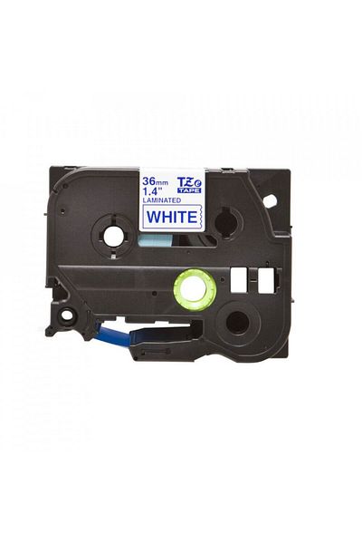 I-AICON Brother TZE-263, Compatible Laminated Continuous Tape, Blue on White Tape, 36mm x 8m - i-Aicon