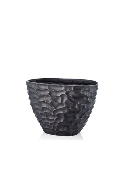 LAMEDORE Comb Antique Black Large Flower Pot 22X42X28 cm