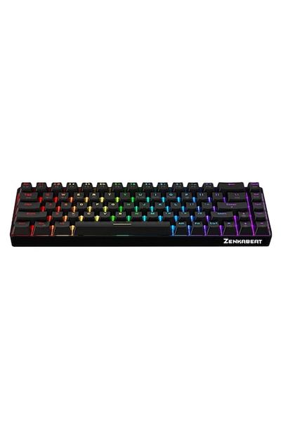 zenkabeat Mechanical Keyboard Wireless/Wired ZENKABEAT, Cable, Bluetooth, 2.4GHz, RGB, 68 Keys, Hot-Swap Funct