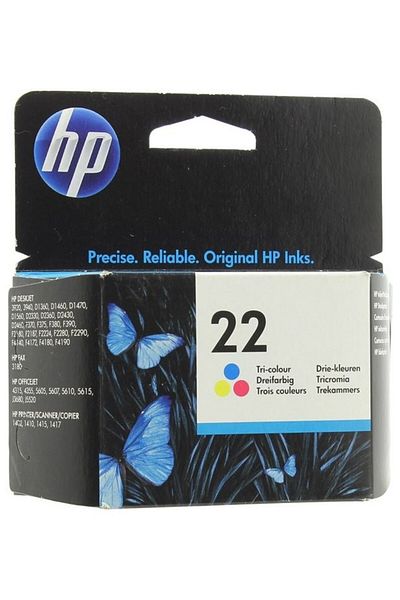 HP Original HP 22 / C9352AE Ink Cartridge, Color, 165 pages