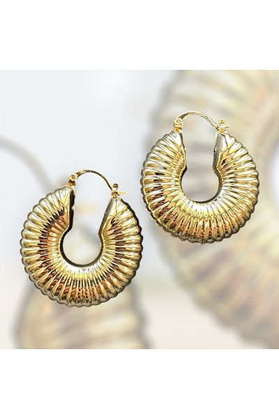 Pao Rosa Brand Model Hoop Earrings(Small)