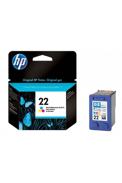 HP Original HP 22 / C9352AE Ink Cartridge, Color, 165 pages