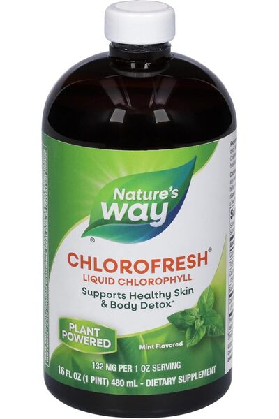 Nature's Way سائل الكلوروفيل، 480 مل (بنكهة النعناع)