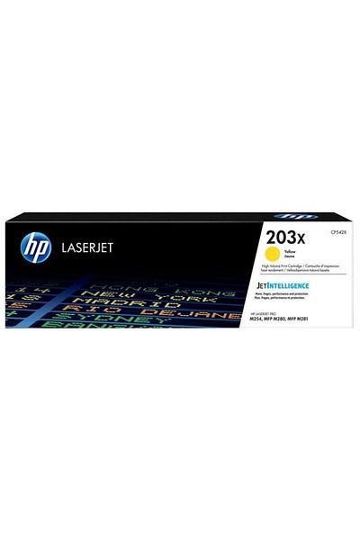 HP Original HP 203x / CF542X Toner Cartridge, Yellow, 2500 pages