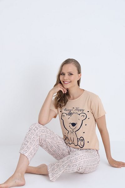 STELLAPİNK Set de pijamale din bumbac pentru femei