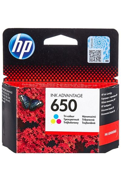 HP Original HP 650 / CZ102AE Ink Cartridge, Color, 200 pages
