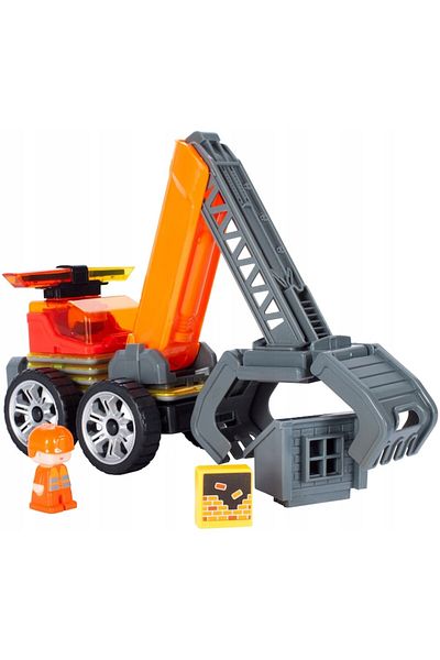 ideal STORE idealSTORE Orange Crane Magnetic Building Block Set