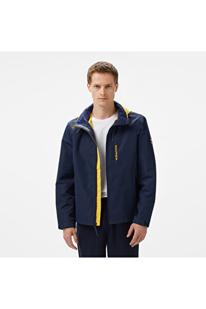 Nautica Erkek Lacivert Regular Fit Dik Yaka Mont