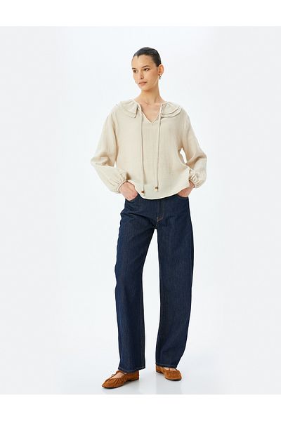 Koton beige Muslin Blouse