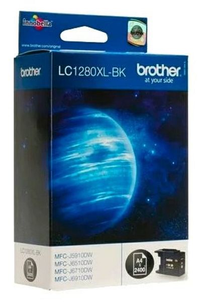 Brother Original Brother LC1280XL BK Ink Cartridge, Black, 2400 pages