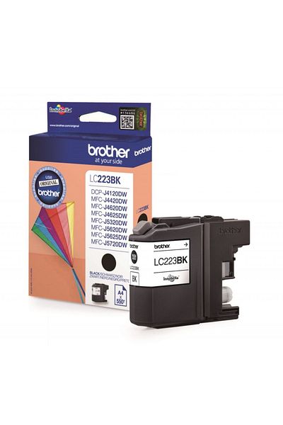 Brother Original Brother LC223BK Ink Cartridge, Black, 550 pages