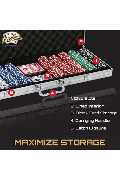 Kdhome Set de poker Premium KD Home High Roller 500