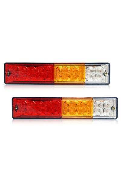 NarzrIe 2pcs 12v Car Light Assembly Tail Lights Led Rear Lamps Pair Boat For Trailer Truck Car Rear Brake Tu