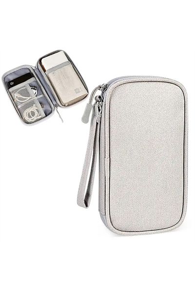 Choice Gray A Travel Cable Bag Portable Digital Storage Pouch Charger Data Cable USB Bag Organizer Waterpro