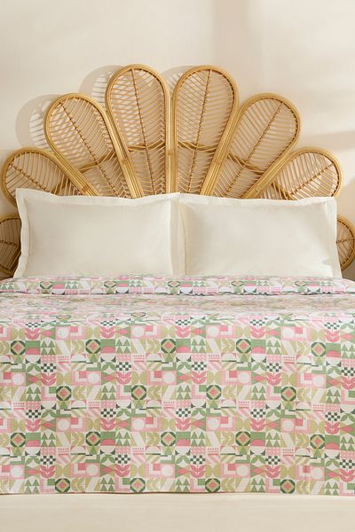 Karaca Home Tamina 100% Cotton Single Single Pique Rose Dried