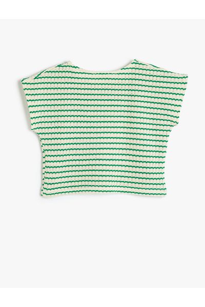 Koton Green Sleeveless Blouse For Girls