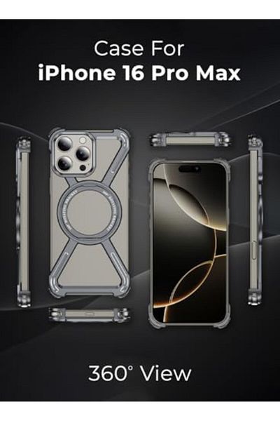 Glassology Borderless Aluminum Case for Apple iPhone 16 Pro Max Natural Titanium