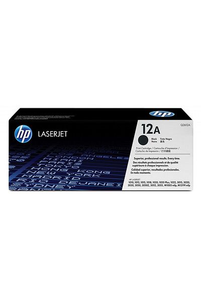 HP Original HP 12a / Q2612A Toner Cartridge, Black, 2000 pages