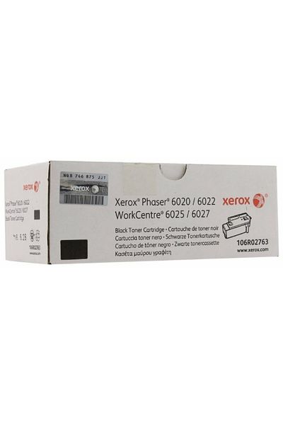 Xerox Original Xerox 6020BK / 6025BK / 106R02763 Toner Cartridge, Black, 2000 pages