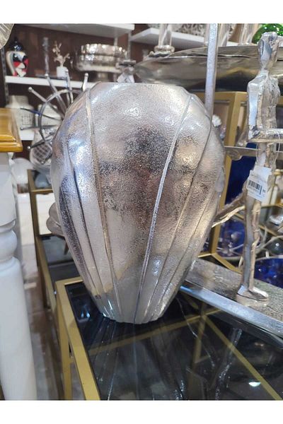 Vitale 31cm Mard Metal Oval Vase