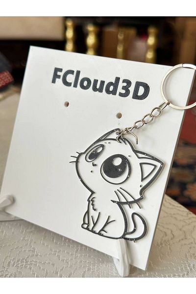 Fcloud Cat Keychain Zeynep Model