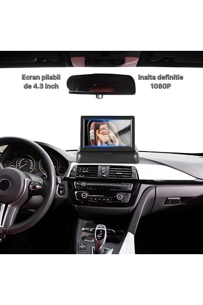 MaGeCa Car monitor with camera for monitoring babies and children for the back seat