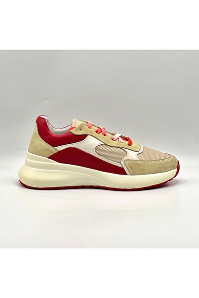 Ametist Comfy Red Leather Women's Sports Shoes – Amethyst Exclusive