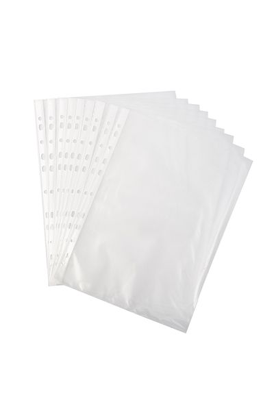 Deli Deli E5716 Sheet Protector, A4 Transparent 50mic PP Top-Loading – For Office Document Filing