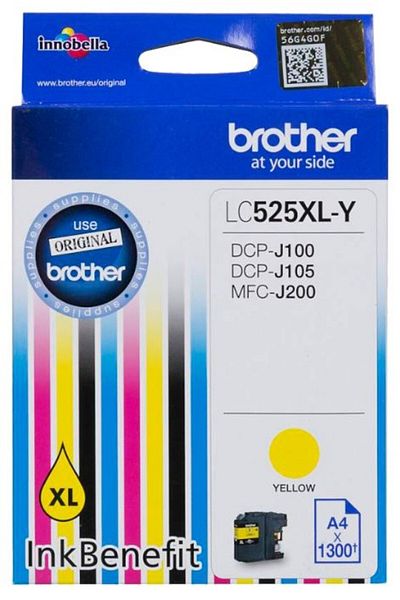 Brother Cartus Cerneala Original Brother LC525XL Y, Yellow, 1300 pagini