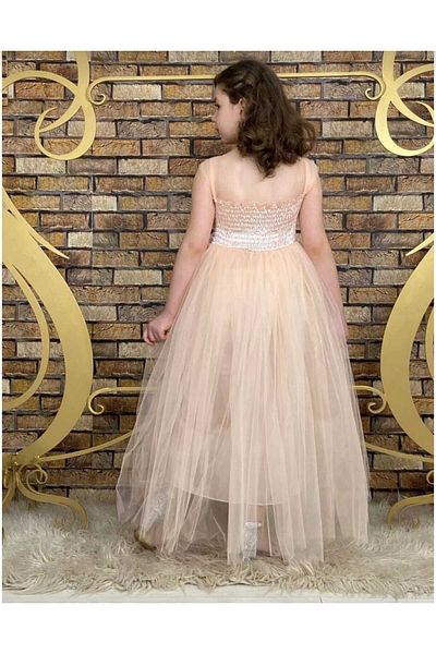 EXTRAÇARŞI Girl's Tulle Evening Dress Party and Birthday Dress Age 6/10