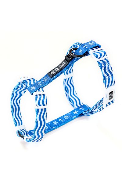 Famous Frenchie Set 3 piese, ham ajustabil, lesa, accesoriu pungi pentru catei, Prince of the Sea