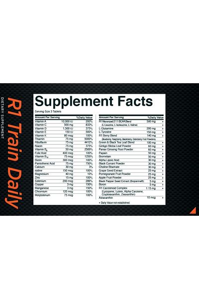Rule 1 Train Daily Multivitamin with Antioxidants, Amino Acids & Superfoods, 90 Tablets