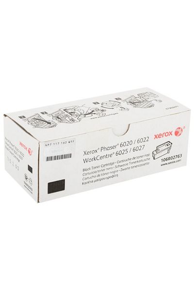 Xerox Original Xerox 6020BK / 6025BK / 106R02763 Toner Cartridge, Black, 2000 pages